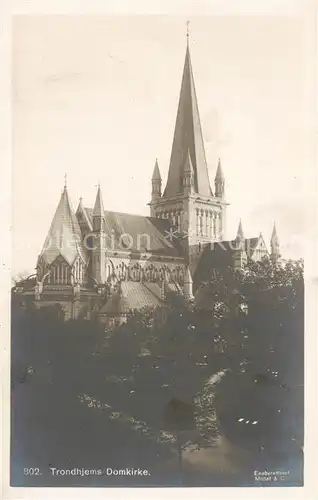 AK / Ansichtskarte Trondhjem_Norge Domkirke 