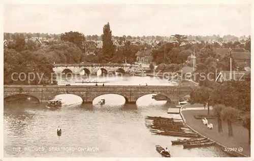 AK / Ansichtskarte Stratford on Avon The Bridges Stratford on Avon