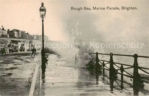 AK / Ansichtskarte Brighton__East_Sussex_UK Rough Sea Marine Parade  