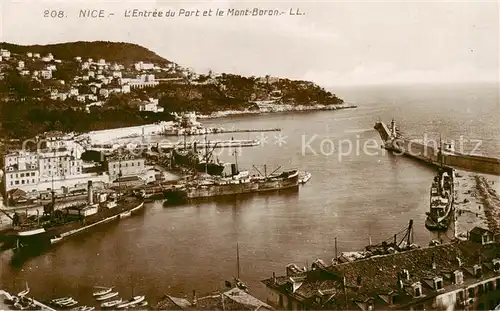 AK / Ansichtskarte Nice__06_Nizza Entree du Port et le Mont Boron 