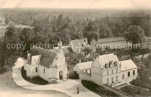 AK / Ansichtskarte Chambord_Blois Eglise et l Ecole Chambord Blois