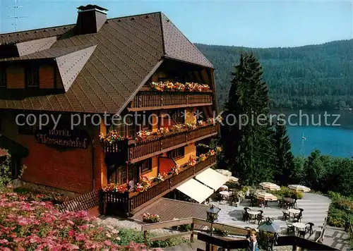 AK / Ansichtskarte Hinterzarten Hotel Restaurant Alemannenhof Terrasse Hinterzarten
