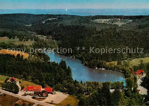 AK / Ansichtskarte Ebnisee_Welzheim Landgasthof Hirsch Fliegeraufnahme 