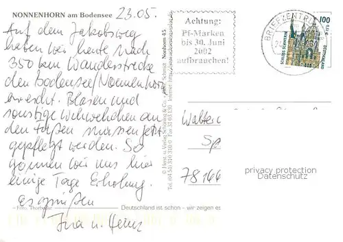 AK / Ansichtskarte Nonnenhorn_Bodensee Fliegeraufnahme Nonnenhorn Bodensee