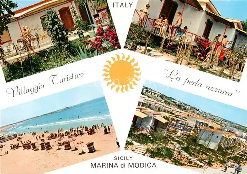 AK / Ansichtskarte Marina_di_Modica_Sicilia_IT Villaggio Turistico La Perla Azzurra Spiaggia 