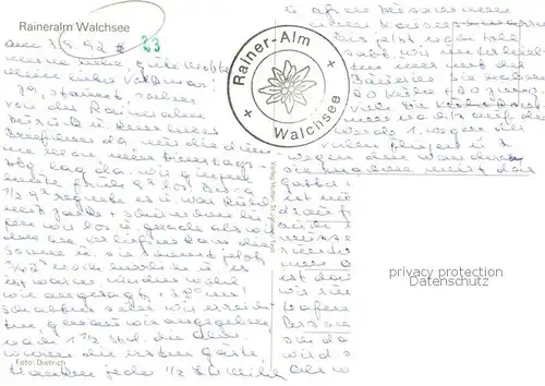 AK / Ansichtskarte Walchsee_Tirol_AT Raineralm Gasthaus 