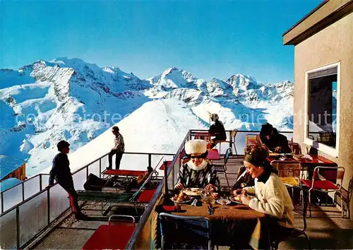 AK / Ansichtskarte Pontresina Panorama Restaurant Piz Lagalb Sonnenterrasse Pontresina
