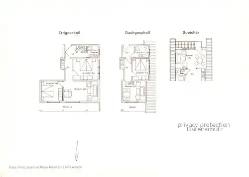 AK / Ansichtskarte Wentorf_Hamburg Hotel Gastraeume Zimmer Grundriss Zeichnungen Wentorf Hamburg