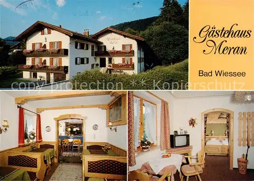 AK / Ansichtskarte Bad_Wiessee_Tegernsee Gaestehaus Meran Gaststube  Bad_Wiessee_Tegernsee