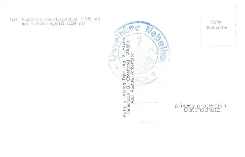 AK / Ansichtskarte Nebelhornbahn Nebelhornbahn Bergstation m. Nebelhorngipfel Nebelhornbahn