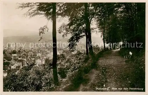 AK / Ansichtskarte Plettenberg Teilansicht a. d. Heestenberg Plettenberg