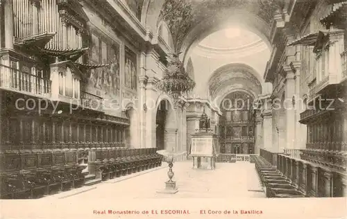 AK / Ansichtskarte El_Escorial_ES Real Monasterio   El Coro de la Basilica 