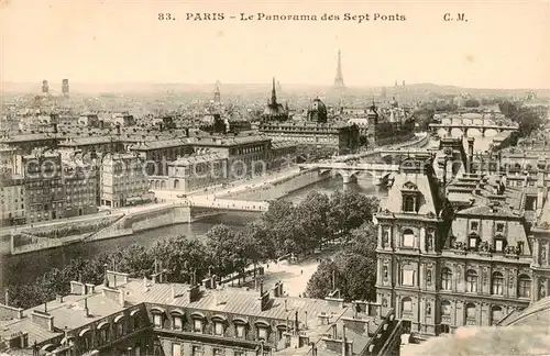 AK / Ansichtskarte Paris_75 Panorama des Sept Ponts 