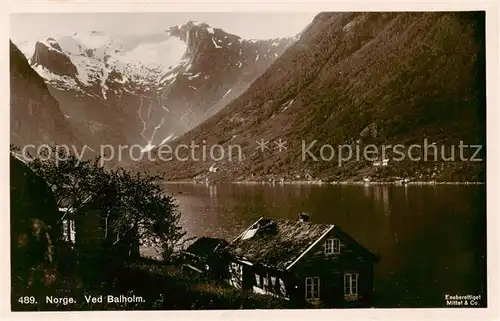 AK / Ansichtskarte Ved Balholm_Norge Teilansicht m. See 