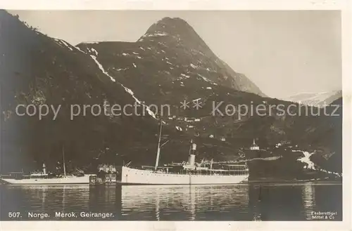AK / Ansichtskarte Merok_Norge Geiranger 