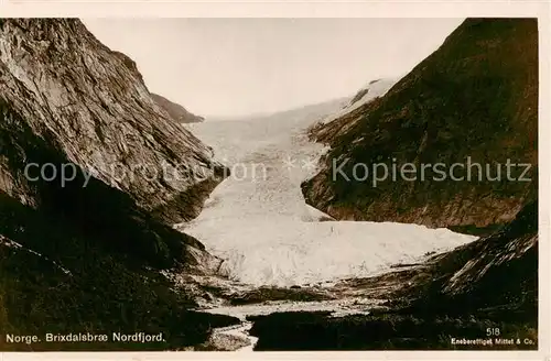AK / Ansichtskarte Brixdalsbrae_Norge Gletscher   Nordfjord 