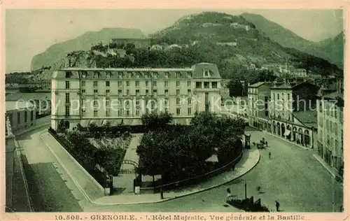 AK / Ansichtskarte Grenoble_38 Hotel Majestic   Vue generale et la Bastille 