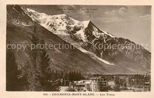 AK / Ansichtskarte Chamonix_74_Haute Savoie Les Tines   Mont Blanc 