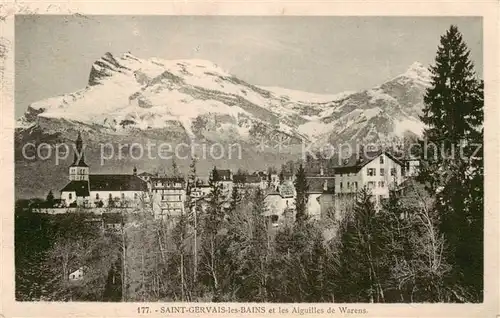 AK / Ansichtskarte Saint Gervais les Bains Les Aiguilles de Warens Saint Gervais les Bains