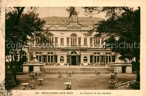 AK / Ansichtskarte Boulogne_62 sur Mer La Casino et les Jardins 