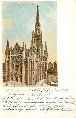 AK / Ansichtskarte Muelhausen_Elsass Kathedrale Muelhausen Elsass