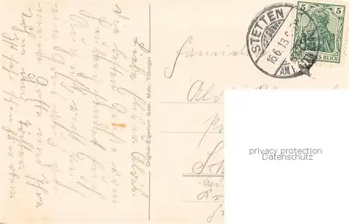 AK / Ansichtskarte Schloss_Werenwag_Beuron Donautal m. Schloss Ansicht u. Zug Linie 