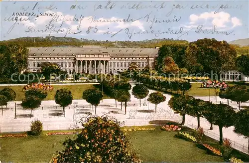 AK / Ansichtskarte Koblenz__Rhein Schloss Ansicht 