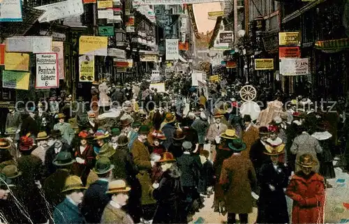 AK / Ansichtskarte Leipzig Petersstrasse zur Messe Leipzig