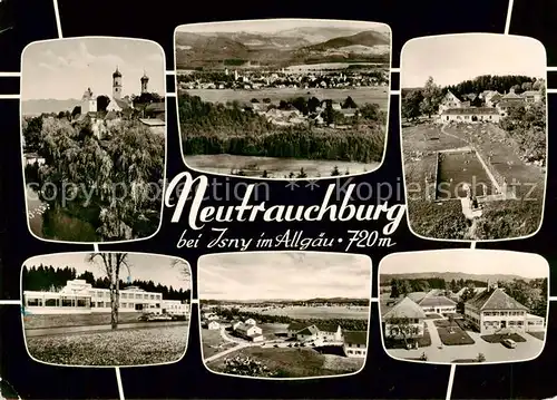 AK / Ansichtskarte Neutrauchburg Teilansichten Kurort Freibad Allgaeuer Alpen Bromsilber Neutrauchburg