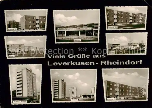 AK / Ansichtskarte Rheindorf Wohnsiedlungen Einkaufszentrum Rheindorf