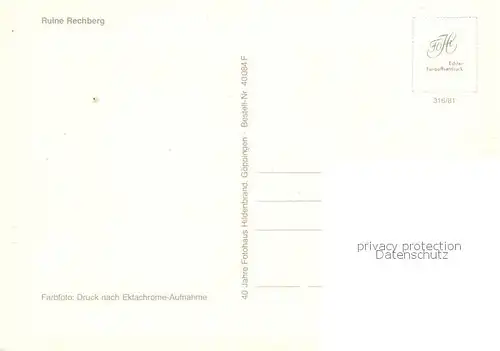 AK / Ansichtskarte Rechberg_Schwaebisch_Gmuend Ruine Rechberg Rechberg_Schwaebisch_Gmuend