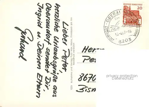 AK / Ansichtskarte Oberaudorf_Inn Panorama Tor Brunnen Kirche Seepartie 