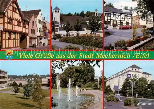 AK / Ansichtskarte Mechernich Orts und Teilansichten Springbrunnen Mechernich