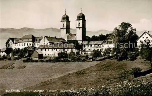 AK / Ansichtskarte St_Maergen Teilansicht m. Kirche St_Maergen