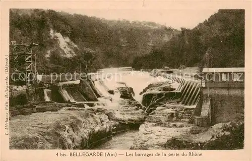 AK / Ansichtskarte Bellegarde_01_Ain sur Valserine Les barrages de la perte du Rhone 