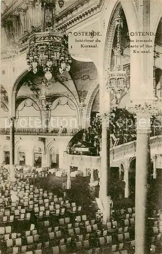 AK / Ansichtskarte Ostende_Oostende Innenansicht Kursaal 