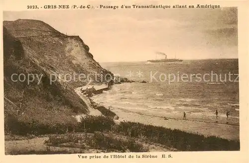 AK / Ansichtskarte Cap_Gris Nez_62 Vue prise de l Hotel de la Sirene 