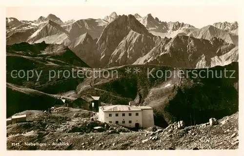 AK / Ansichtskarte Nebelhorn Nebelhorn Ausblick Panorama Nebelhorn