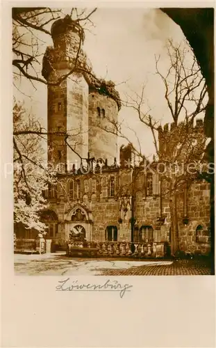 AK / Ansichtskarte Wilhelmshoehe_Kassel Loewenburg Burghof Wilhelmshoehe Kassel