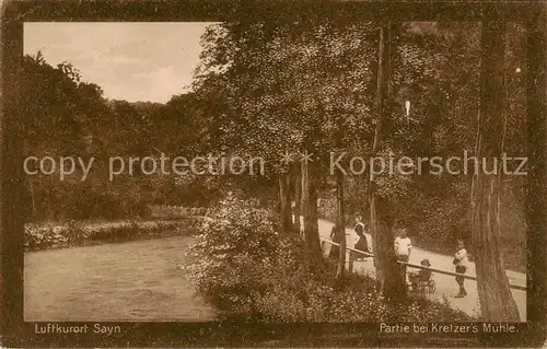 AK / Ansichtskarte Sayn Bendorf Partie bei Kretzers Muehle 
