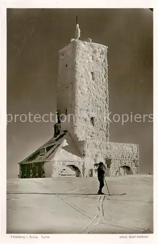 AK / Ansichtskarte Feldberg_1450m_Schwarzwald Turm Winter 