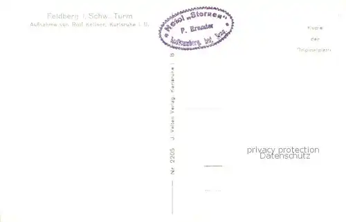 AK / Ansichtskarte Feldberg_1450m_Schwarzwald Turm Winter 