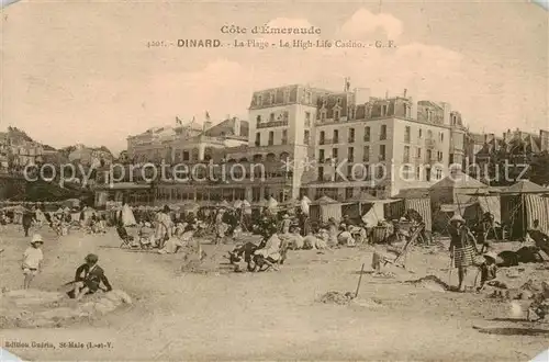 AK / Ansichtskarte Dinard_35 Strand u. High Life Casino 