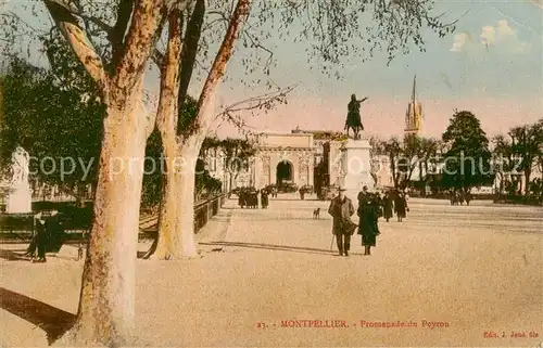 AK / Ansichtskarte Montpellier_Herault Promenade du Peyron Montpellier Herault