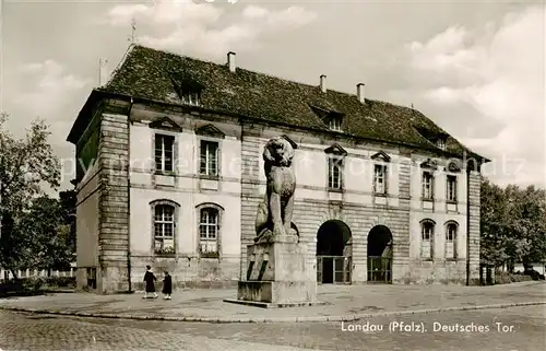 AK / Ansichtskarte Landau__Pfalz Deutsches Tor Aussenansicht 