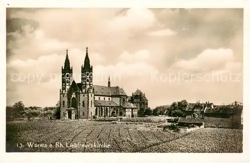 AK / Ansichtskarte Worms_Rhein Liebfrauenkirche Aussenansicht Worms Rhein