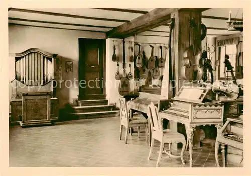 AK / Ansichtskarte Eisenach Bachhaus Instrumentensaal 