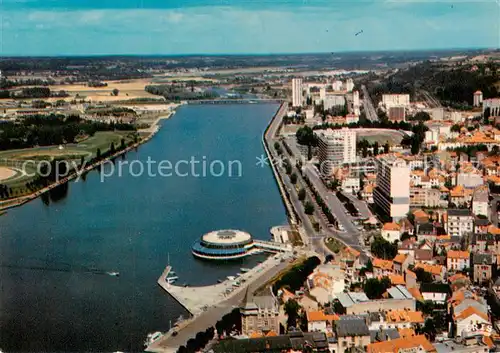 AK / Ansichtskarte Vichy_03_Allier Vue aerienne sur le lac d Allier et la Rotonde du lac 