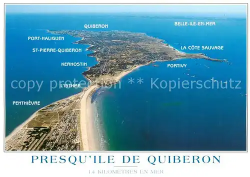 AK / Ansichtskarte Presqu_Ile_de_Quiberon_35 Vue aerienne 