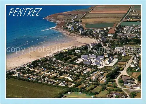 AK / Ansichtskarte Pentrez_Saint Nic_29_Finistere Plage et Campings Collection La Bretagne en couleur vue aerienne 